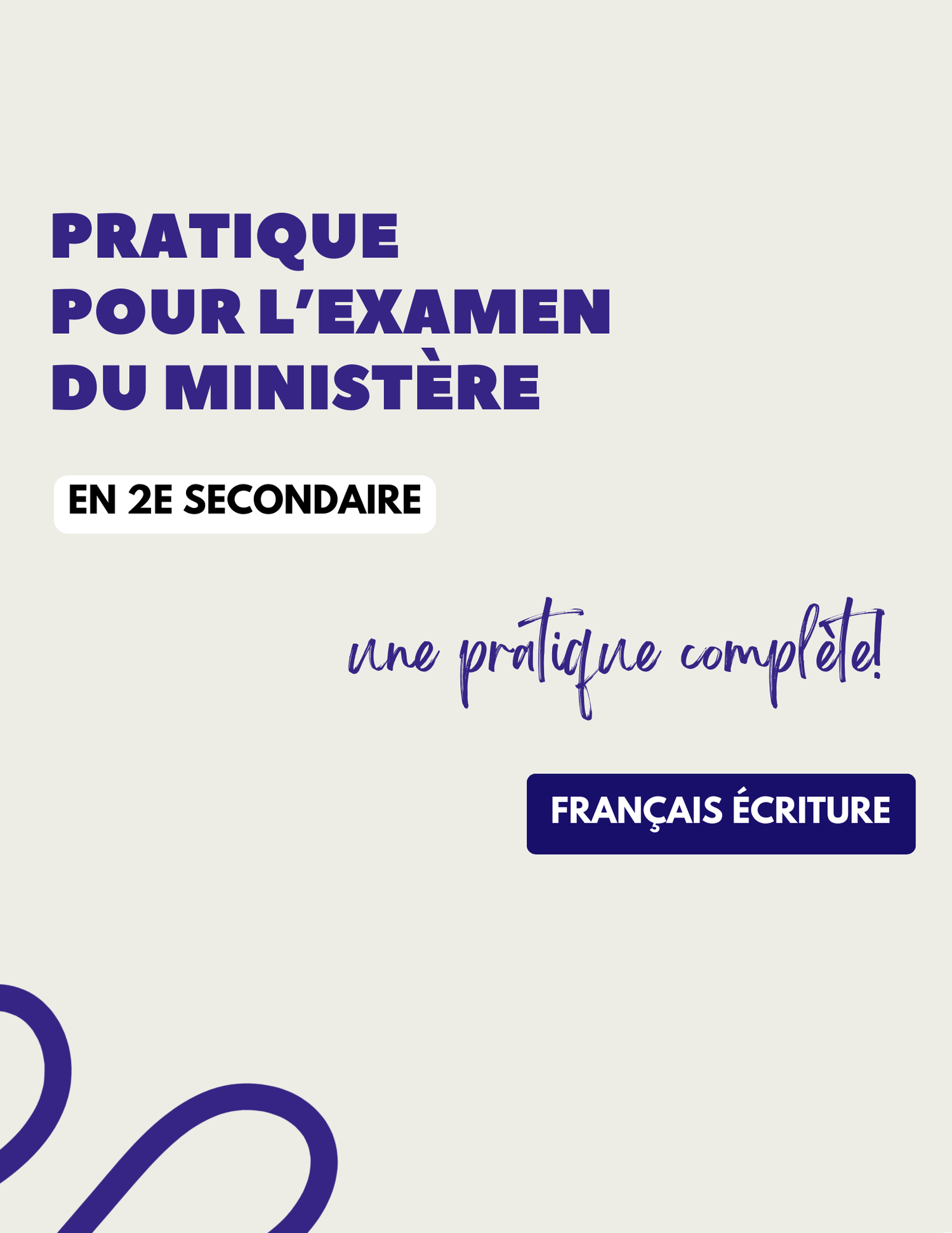 2e secondaire-Pratique ministérielle