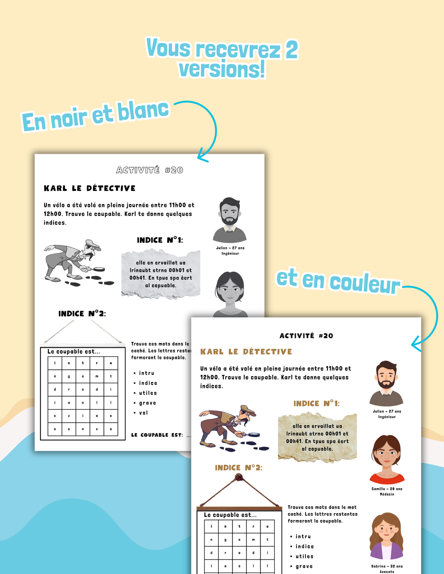 ☀️ Activités ludiques pour cet été – 8 à 12 ans