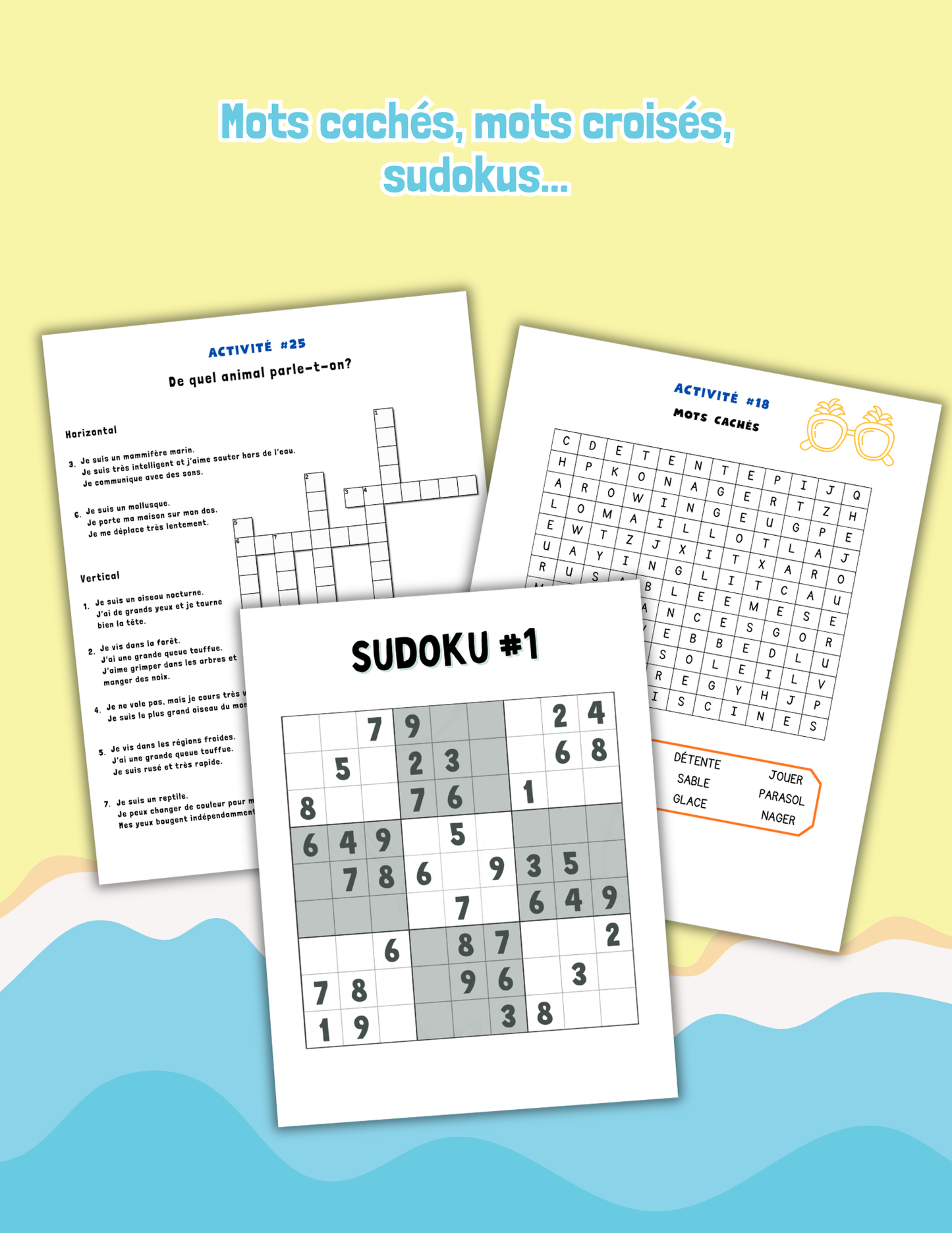 ☀️ Activités ludiques pour cet été – 7 à 12 ans