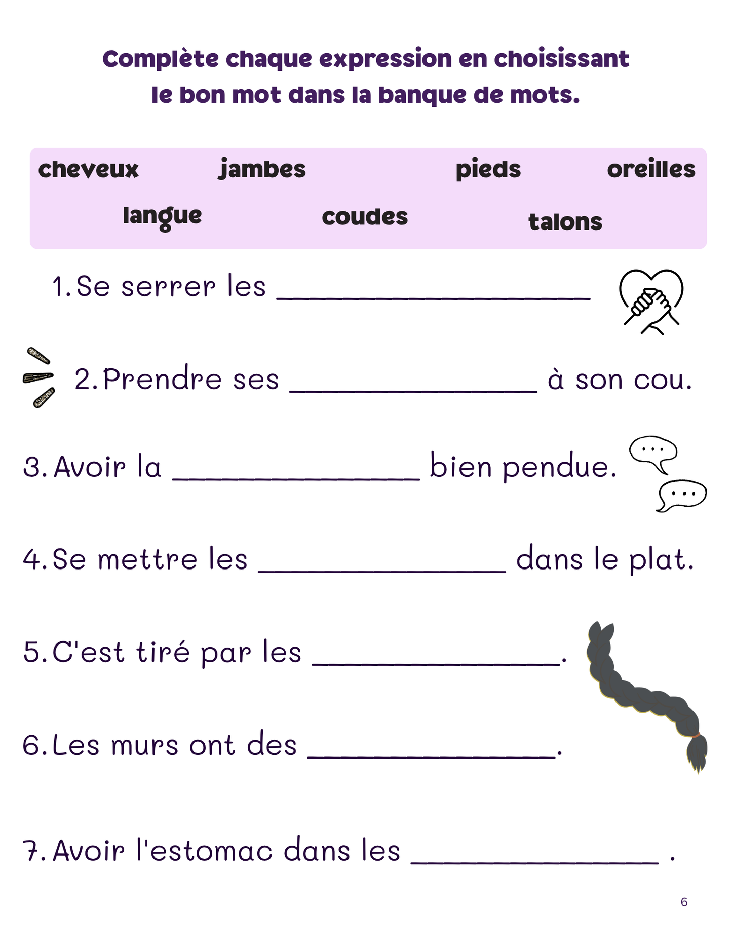 Enrichir le vocabulaire - 4e à la 6e année