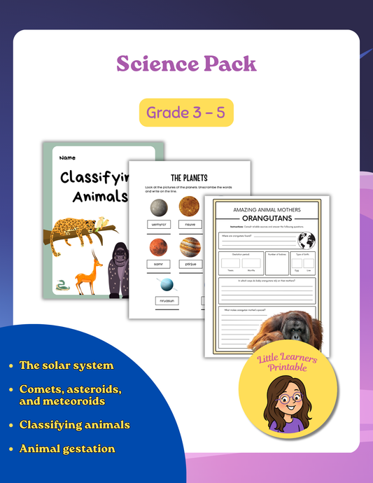 Science Pack - 20 pages
