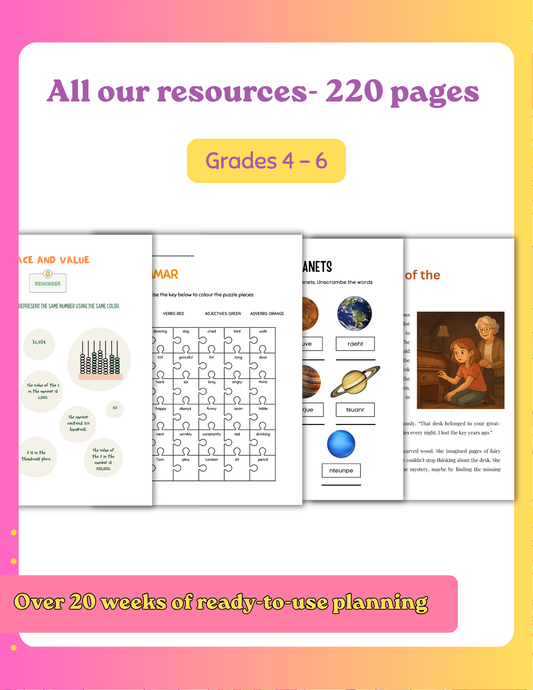 All Our Resources | 220 Pages | Grades 4-6