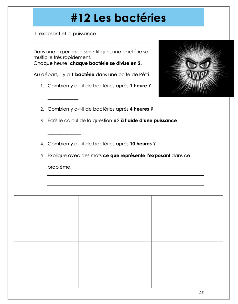 50 résolution de problèmes - 3e cycle