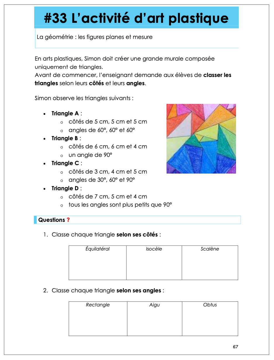 50 résolution de problèmes - 3e cycle