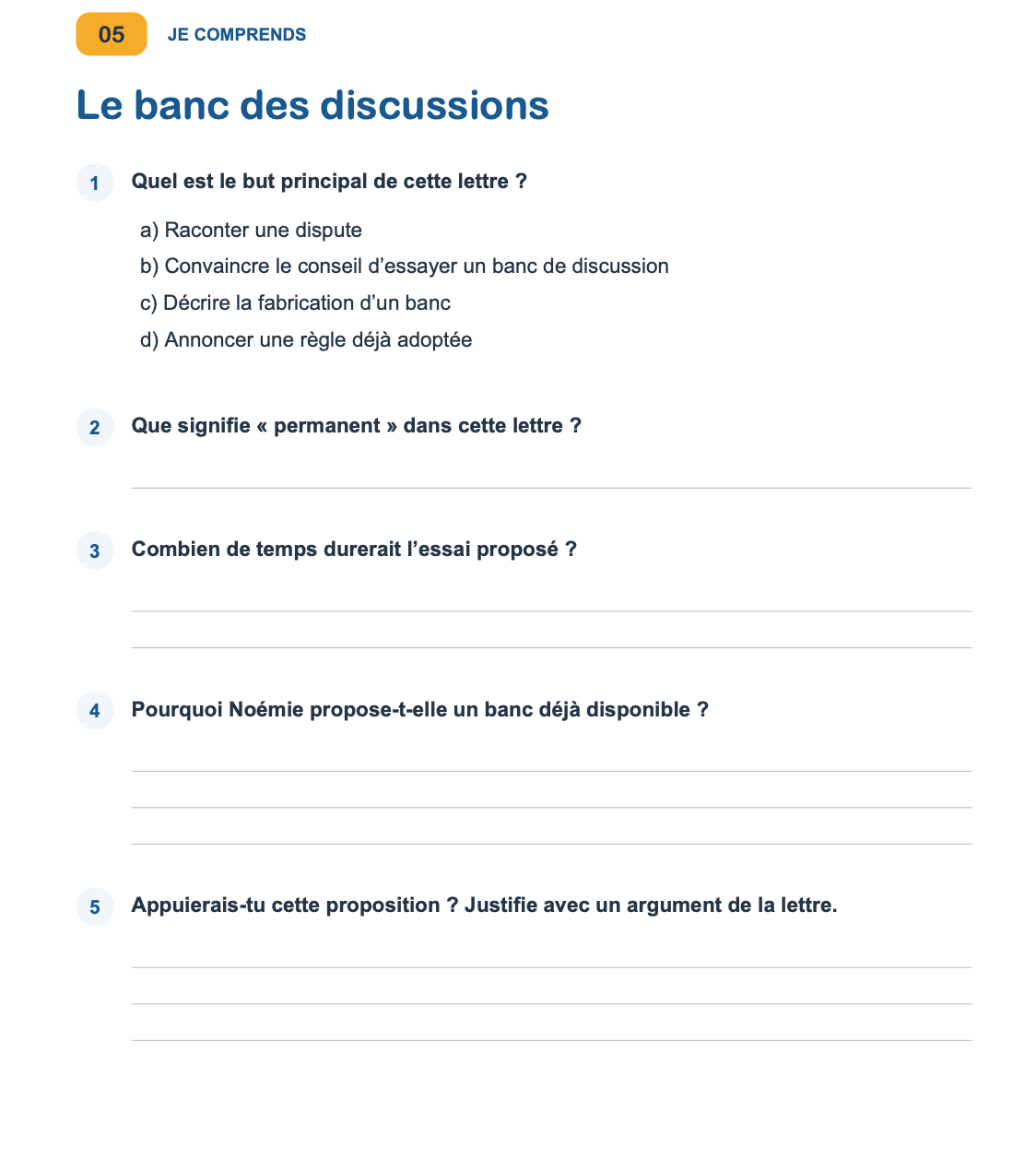 50 compréhensions de textes – 4e et 5e année
